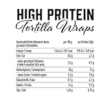 Got7 Nutrition High Protein Tortilla Wraps – Vegetarisch – High Fibre – reduzierter Kohlenhydratgehalt (6 Wraps) 280g - 2