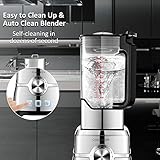 Standmixer Smoothie Maker, COOCHEER 2000W Mixer, 25000 U/min Professioneller Shakes Blender, Mühle und Eisbrecher, mit Geschwindigkeitsregelung, 2L BPA Free Tritan Pitcher - 5