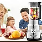 Standmixer Smoothie Maker, COOCHEER 2000W Mixer, 25000 U/min Professioneller Shakes Blender, Mühle und Eisbrecher, mit Geschwindigkeitsregelung, 2L BPA Free Tritan Pitcher - 9