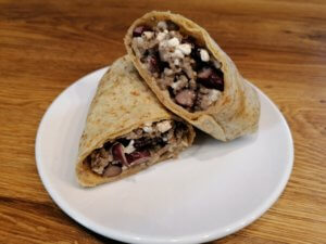 Snack Wrap mit Hackfleischfüllung